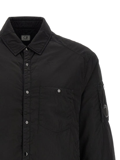 C.P. Company Black Polyamide Full-Length Jacket