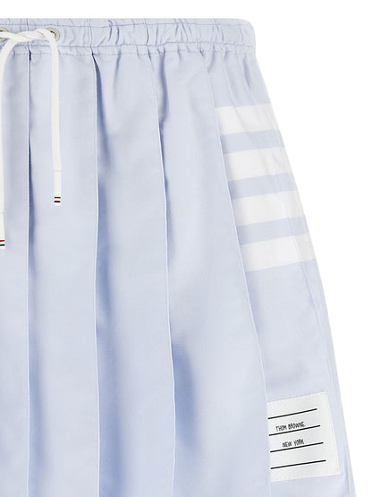 Thom Browne Blue Cotton Long Skirt