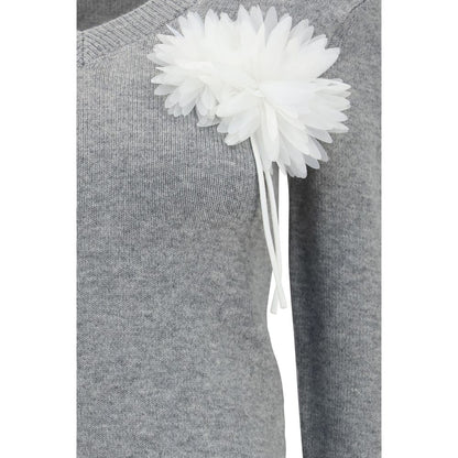 Self-Portrait Gray Cashmere Sweater
