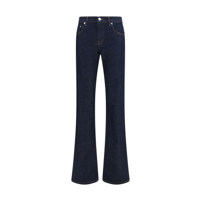 Haikure Blue Cotton Flared Jeans