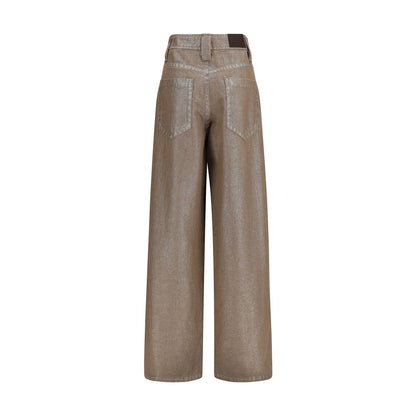 Brunello Cucinelli Beige Cotton Jeans Denim