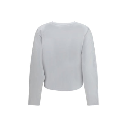 Ganni White Cotton Pattern Shirt