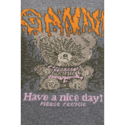 Ganni Gray Wool Oves Aries Sweatshirt