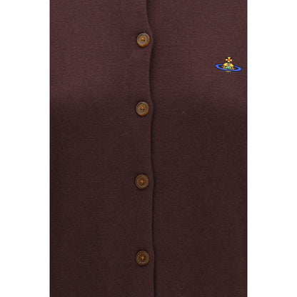 Vivienne Westwood Purple Wool Oves Aries Cardigan