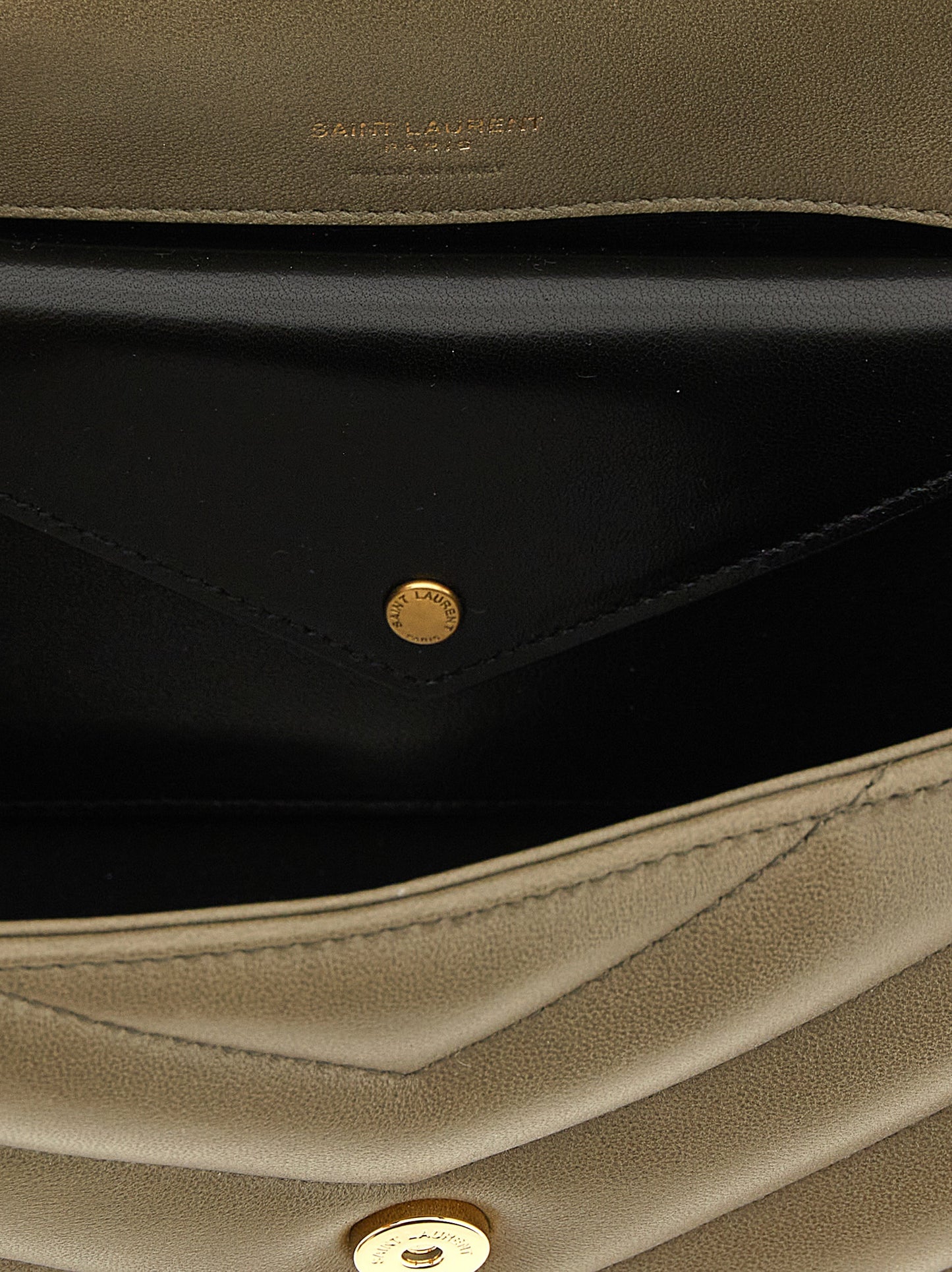 Saint Laurent Bicolor Lamb Leather Shoulder Bag