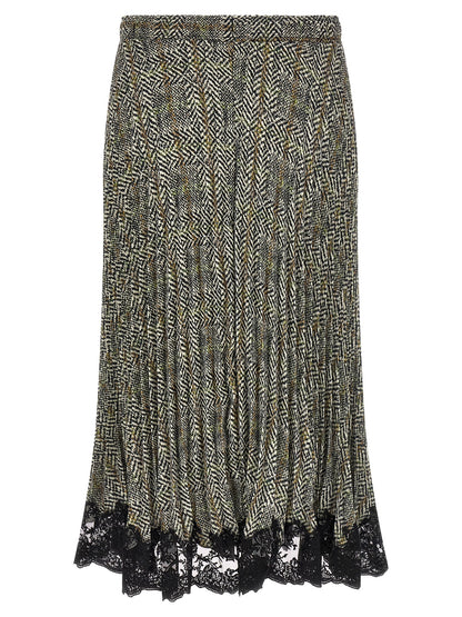 Ermanno Scervino Multicolor Polyester Midi Skirt