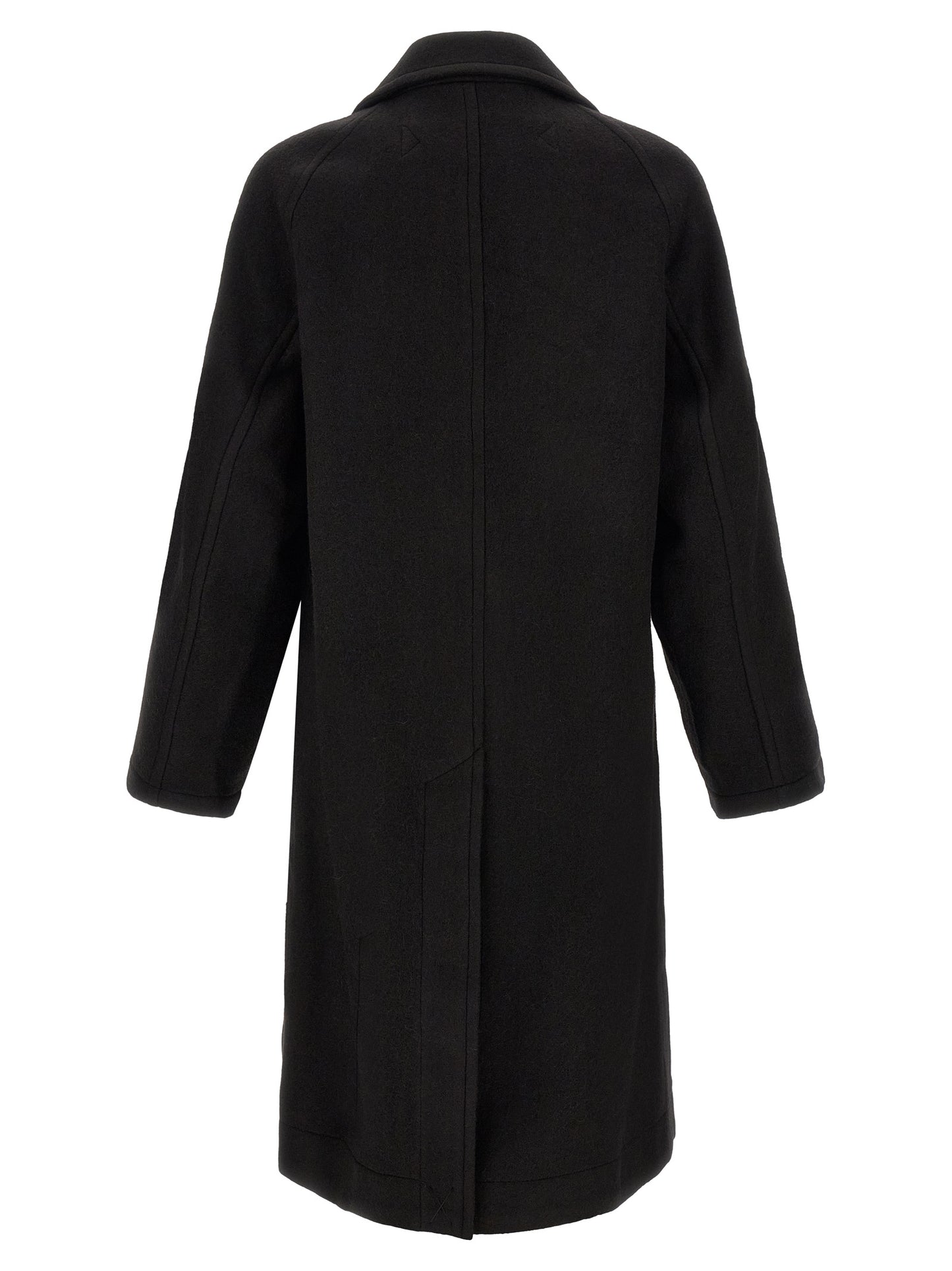 Lemaire Black Wool Coat