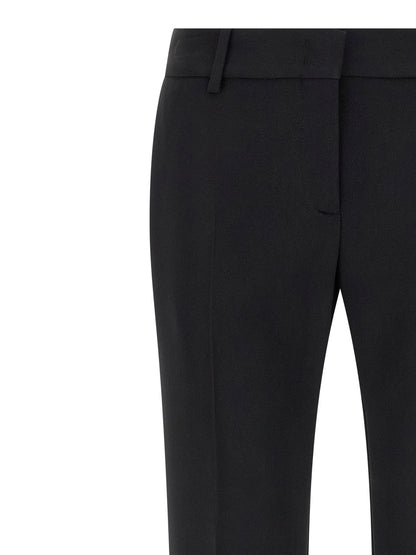 Ermanno Scervino Black Viscose Dress Pants