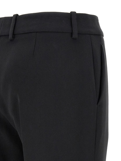 Ermanno Scervino Black Viscose Dress Pants