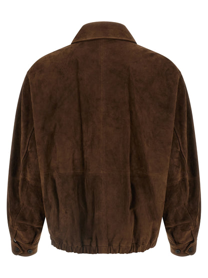 SSSTEIN Brown Goatskin Full-Length Jacket