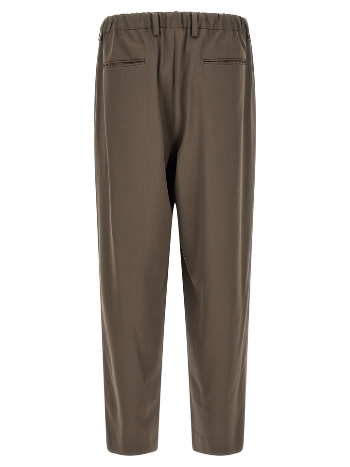 SSSTEIN Brown Wool Casual Pants