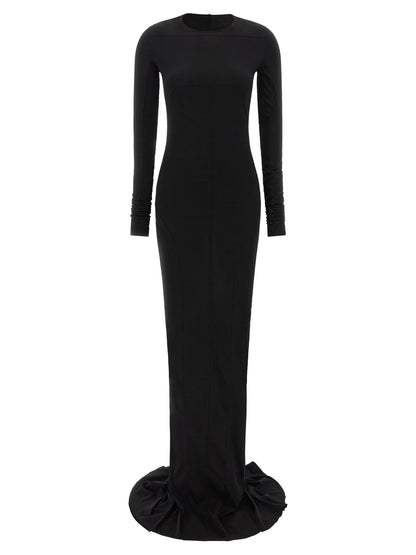 DRKSHDW Black Cotton Long Dress