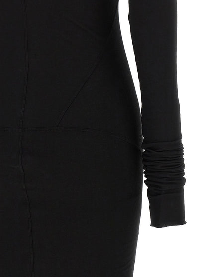 DRKSHDW Black Cotton Long Dress