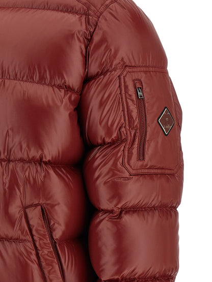 Herno Bordeaux Polyamide Full-Length Jacket