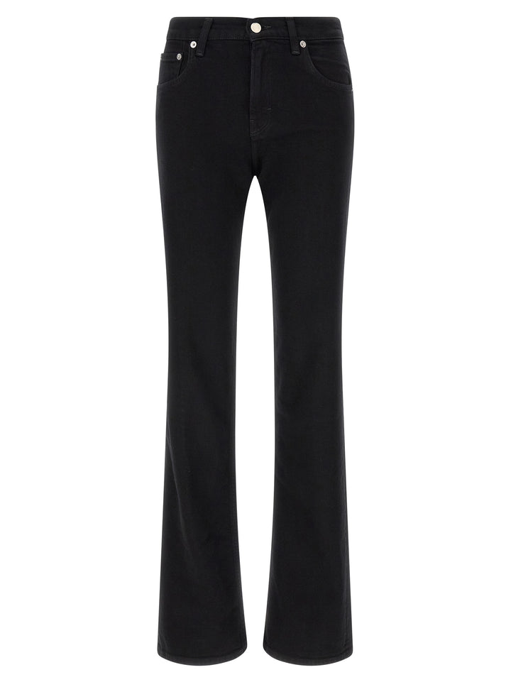 Haikure Black Cotton Flared Jeans