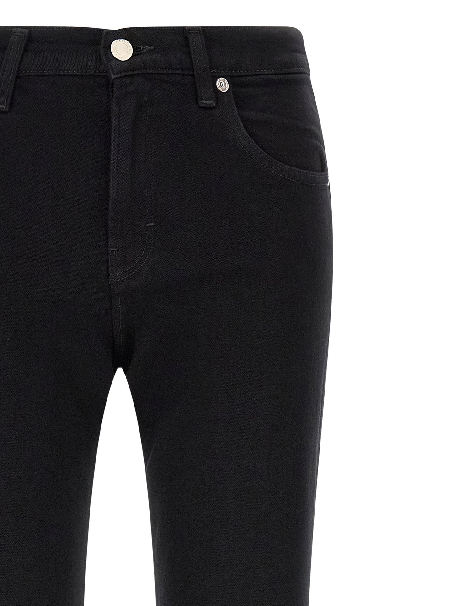 Haikure Black Cotton Flared Jeans