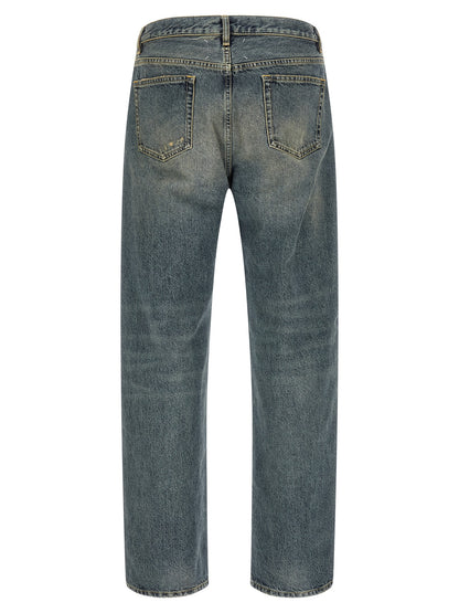 Maison Margiela Blue Cotton Straight-Leg Jeans