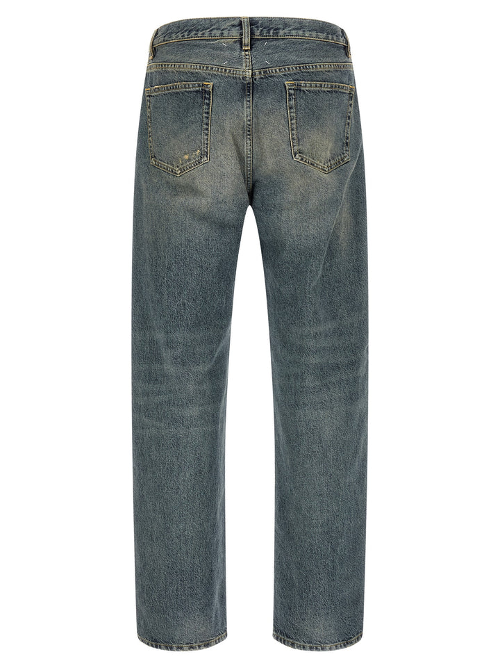 Maison Margiela Blue Cotton Straight-Leg Jeans