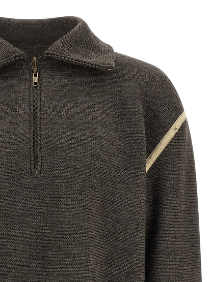 Maison Margiela Gray Wool Cardigan