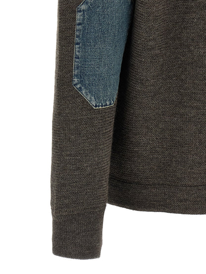 Maison Margiela Gray Wool Cardigan