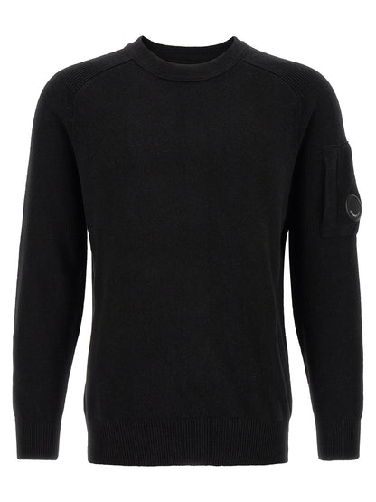 C.P. Company Black Wool Cardigan