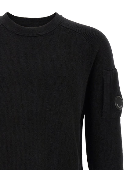 C.P. Company Black Wool Cardigan