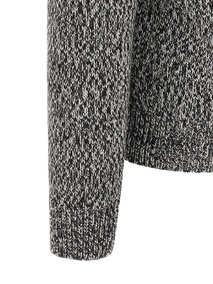Brioni Bicolor Wool Cardigan