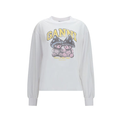 Ganni White Cotton Sportswear