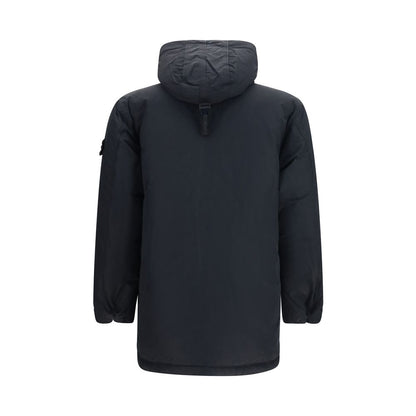 Stone Island Black Polyester Full-Length Jacket