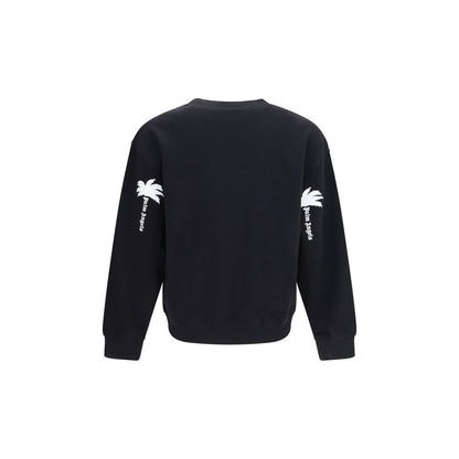 Palm Angels Black Cotton Sweatshirt