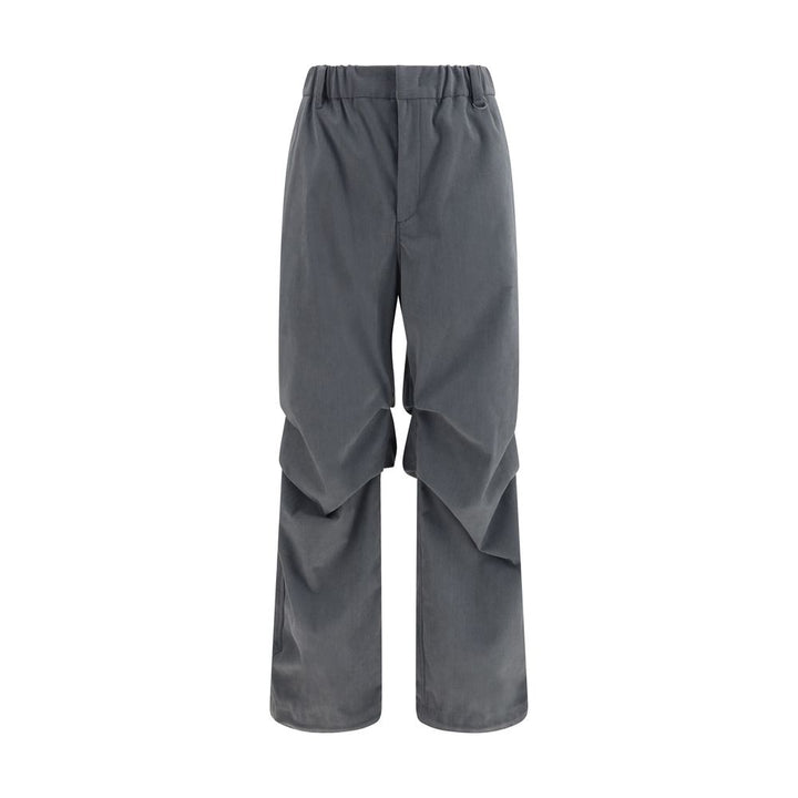 LAMINAR Gray Polyester Casual Pants