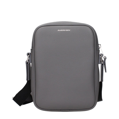 Burberry Gray Leather Crossbody Bag