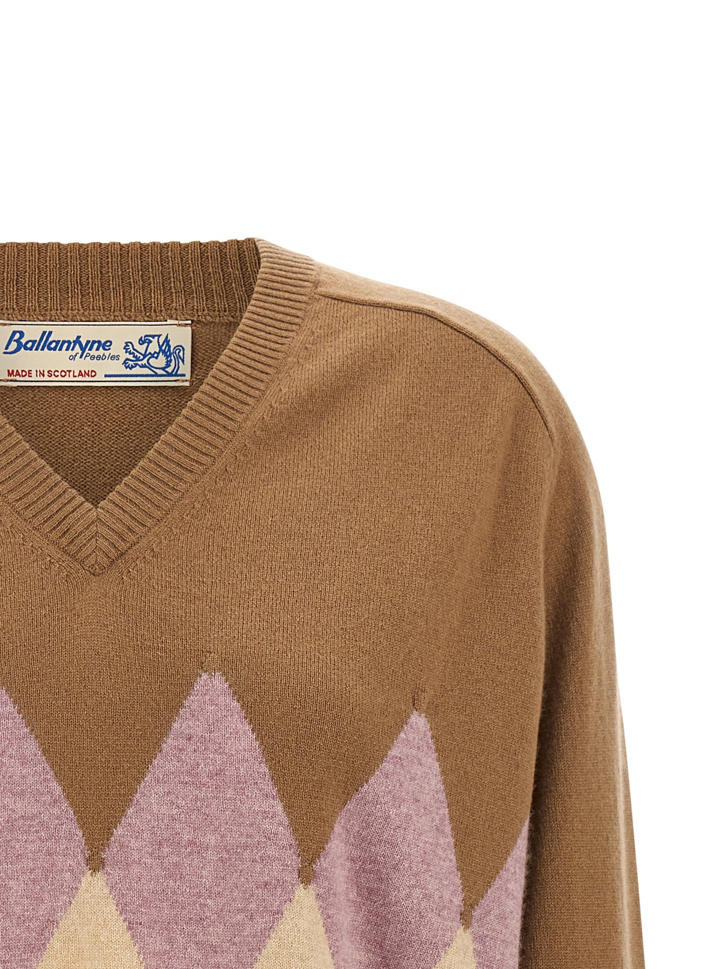Ballantyne Beige Cashmere Cardigan