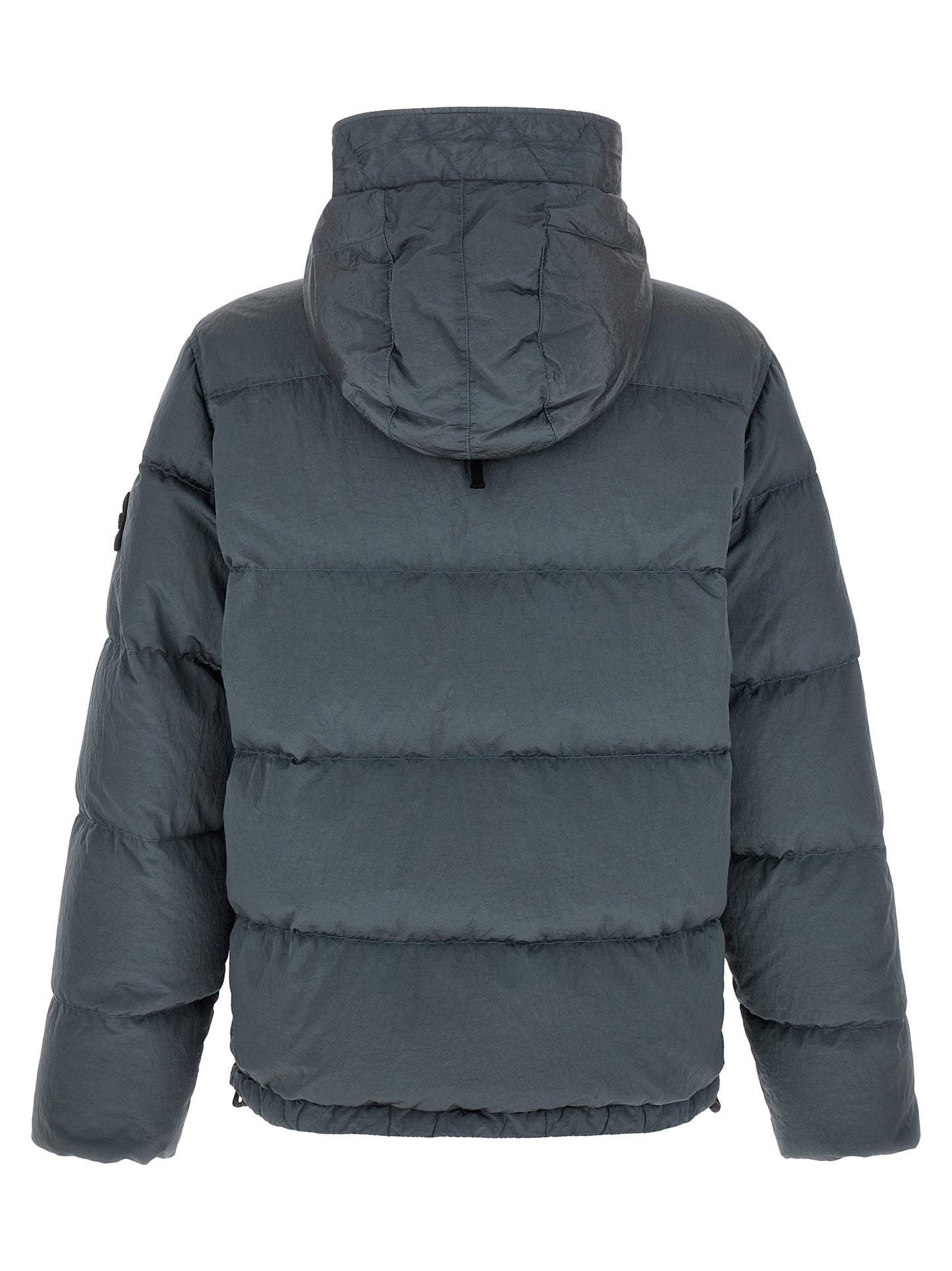 Stone Island Gray Polyamide Full-Length Jacket