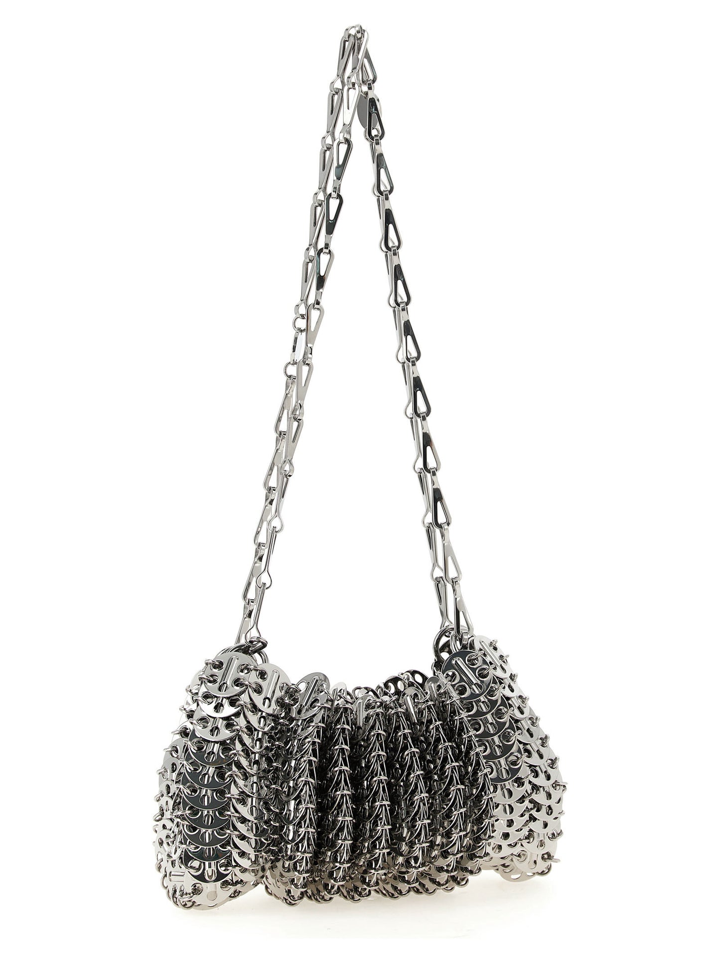 Paco Rabanne Silver Stainless Steel Shoulder Bag