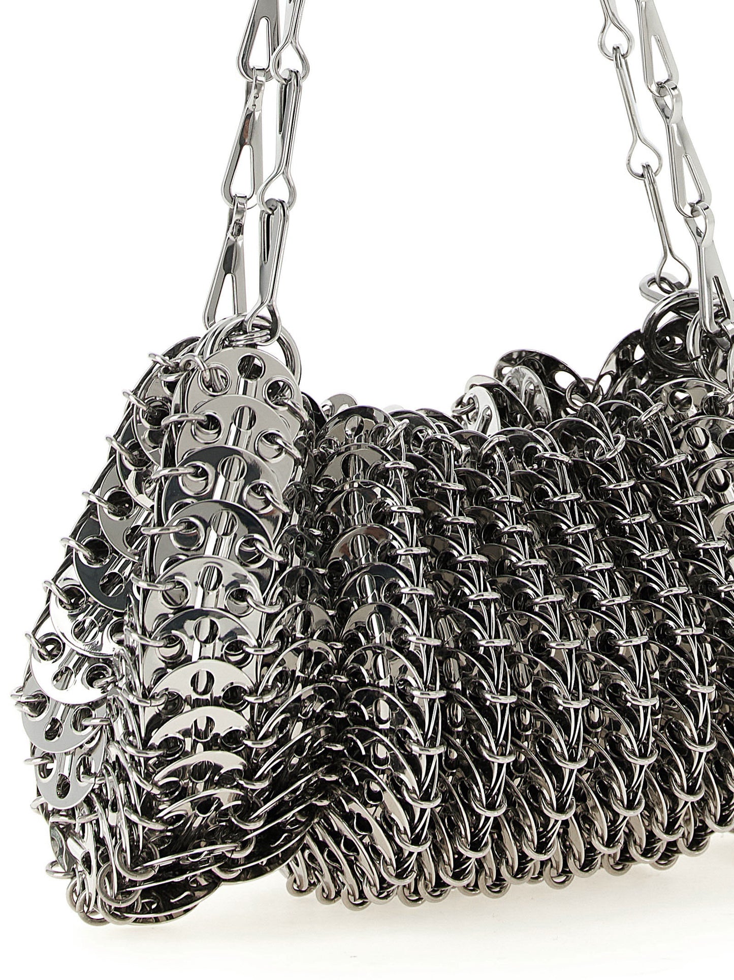 Paco Rabanne Silver Stainless Steel Shoulder Bag