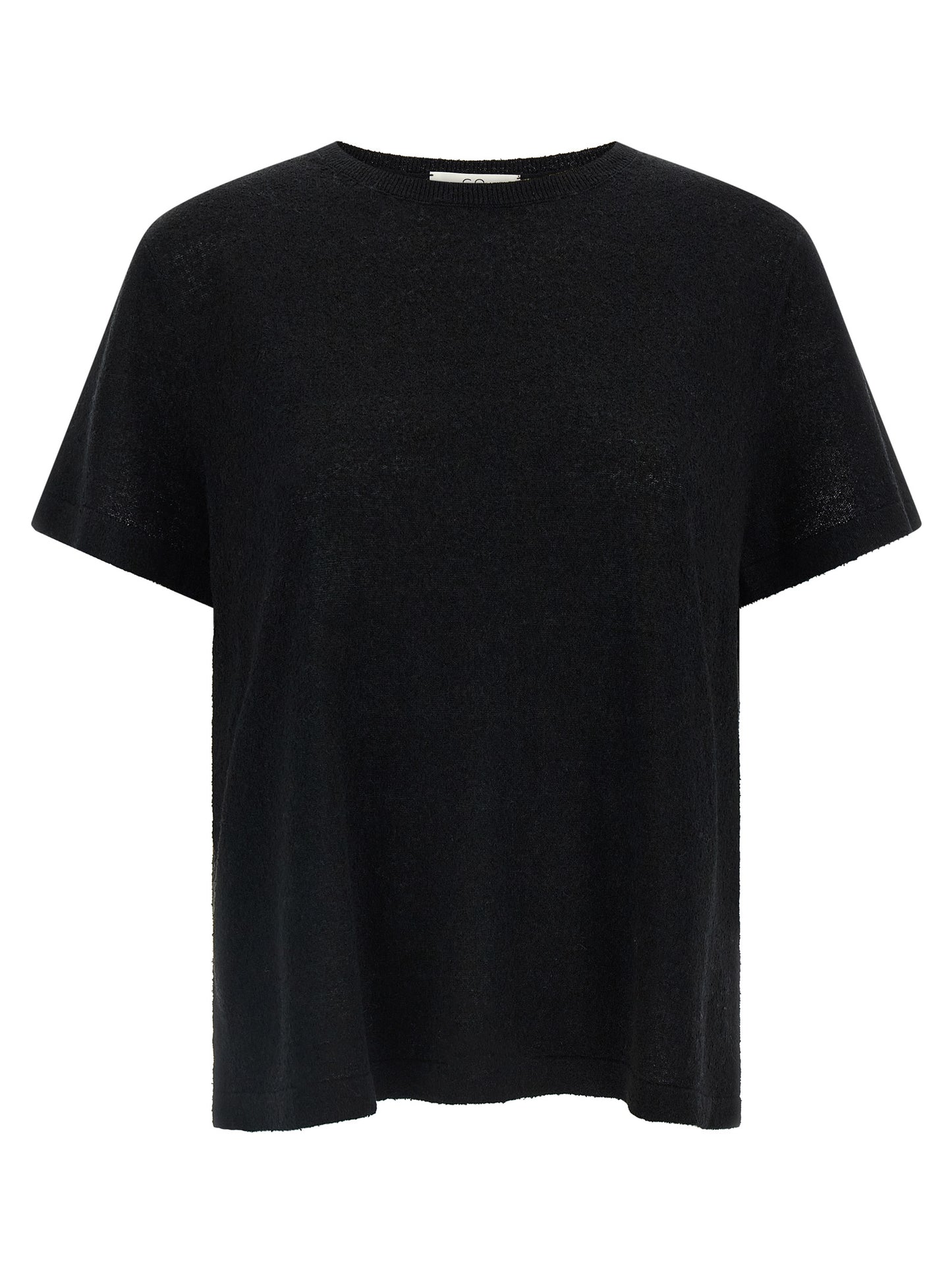 CO Black Silk Blouse