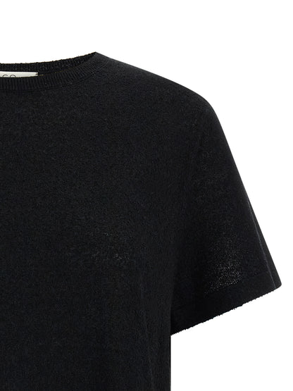 CO Black Silk Blouse