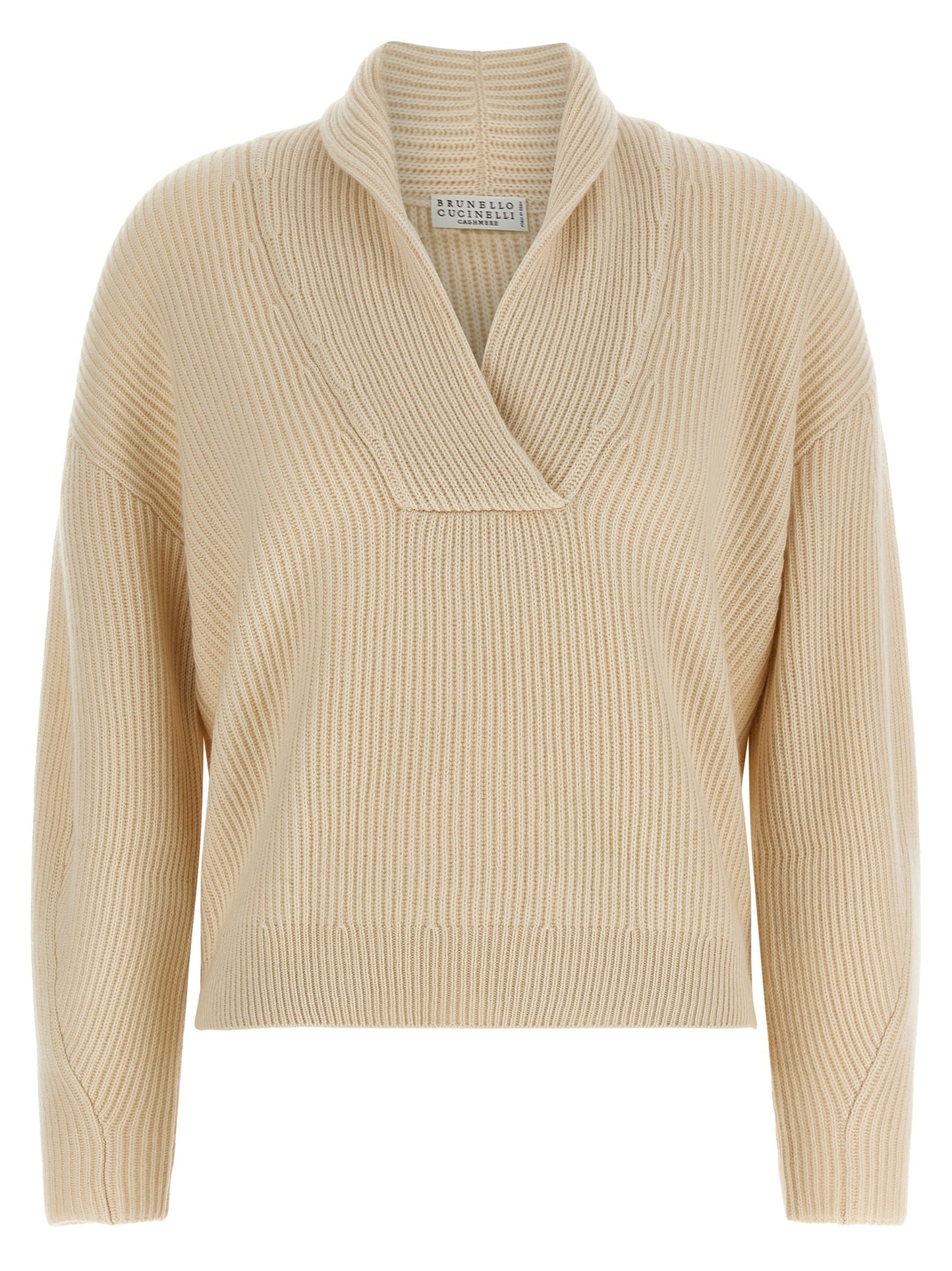 Brunello Cucinelli Beige Cashmere Cardigan