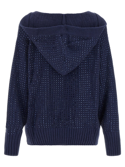 PINKO Blue Wool Cardigan