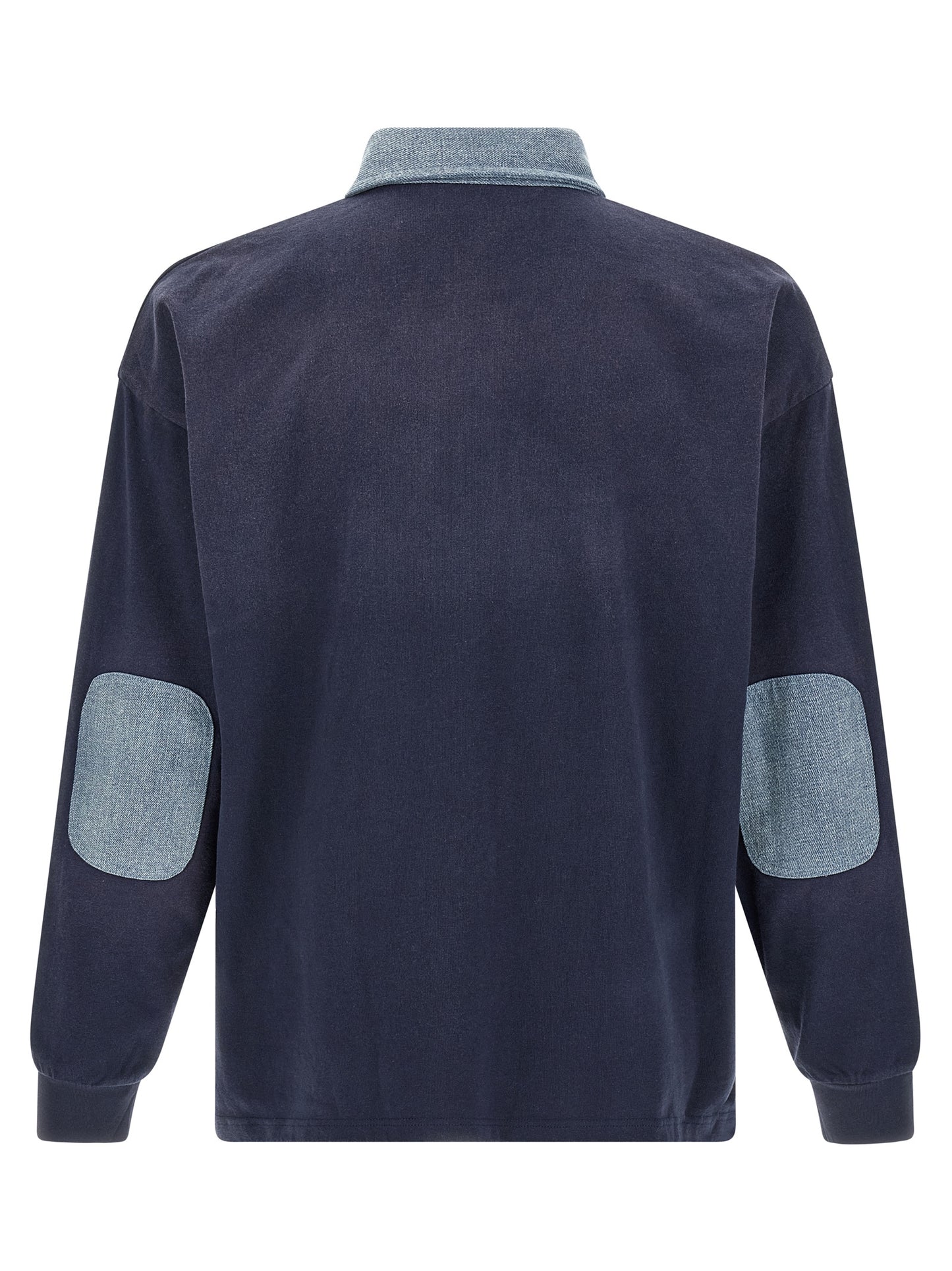 FOUND Blue Cotton Polo Shirt