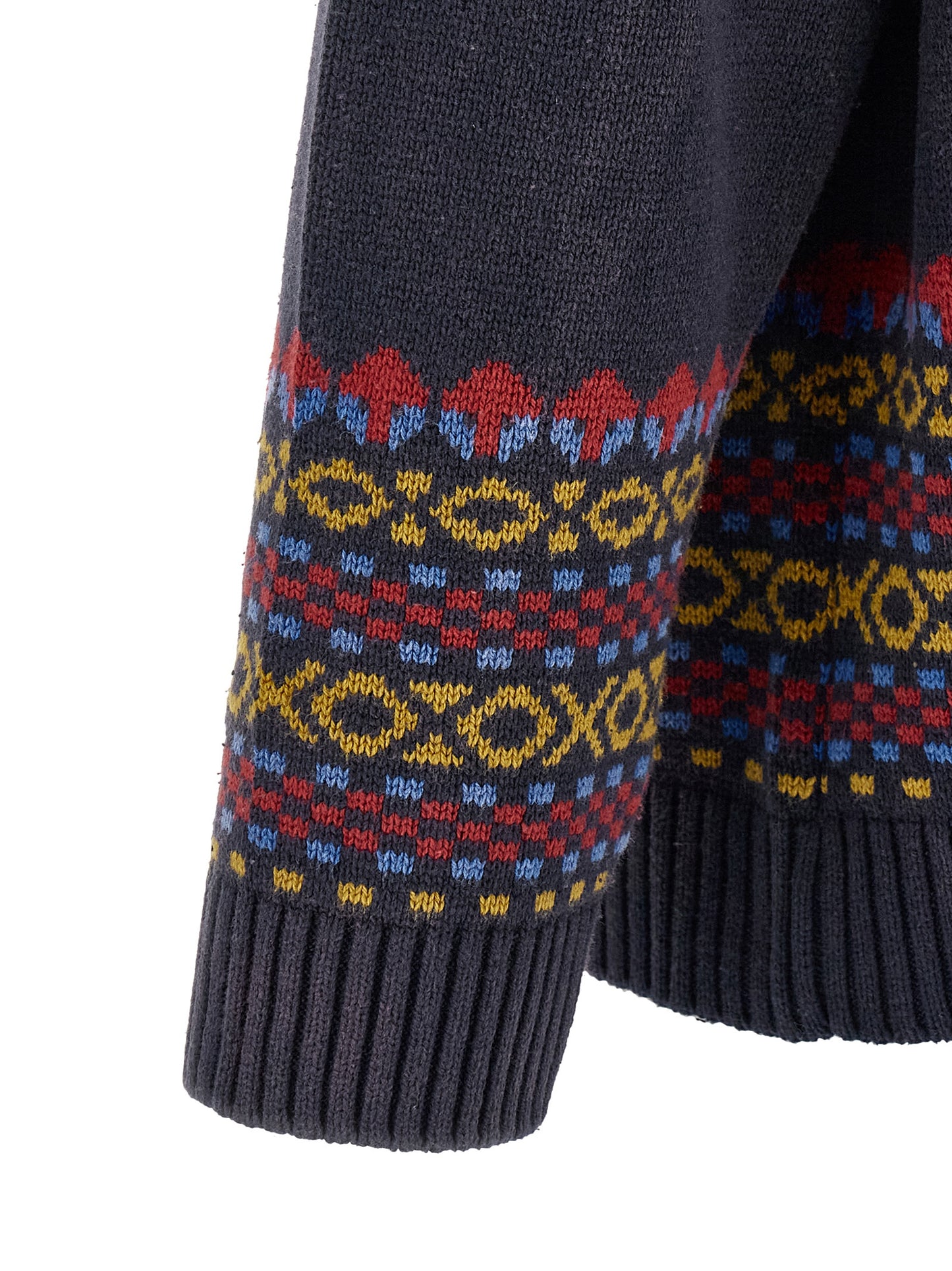 FOUND Blue Cotton Cardigan