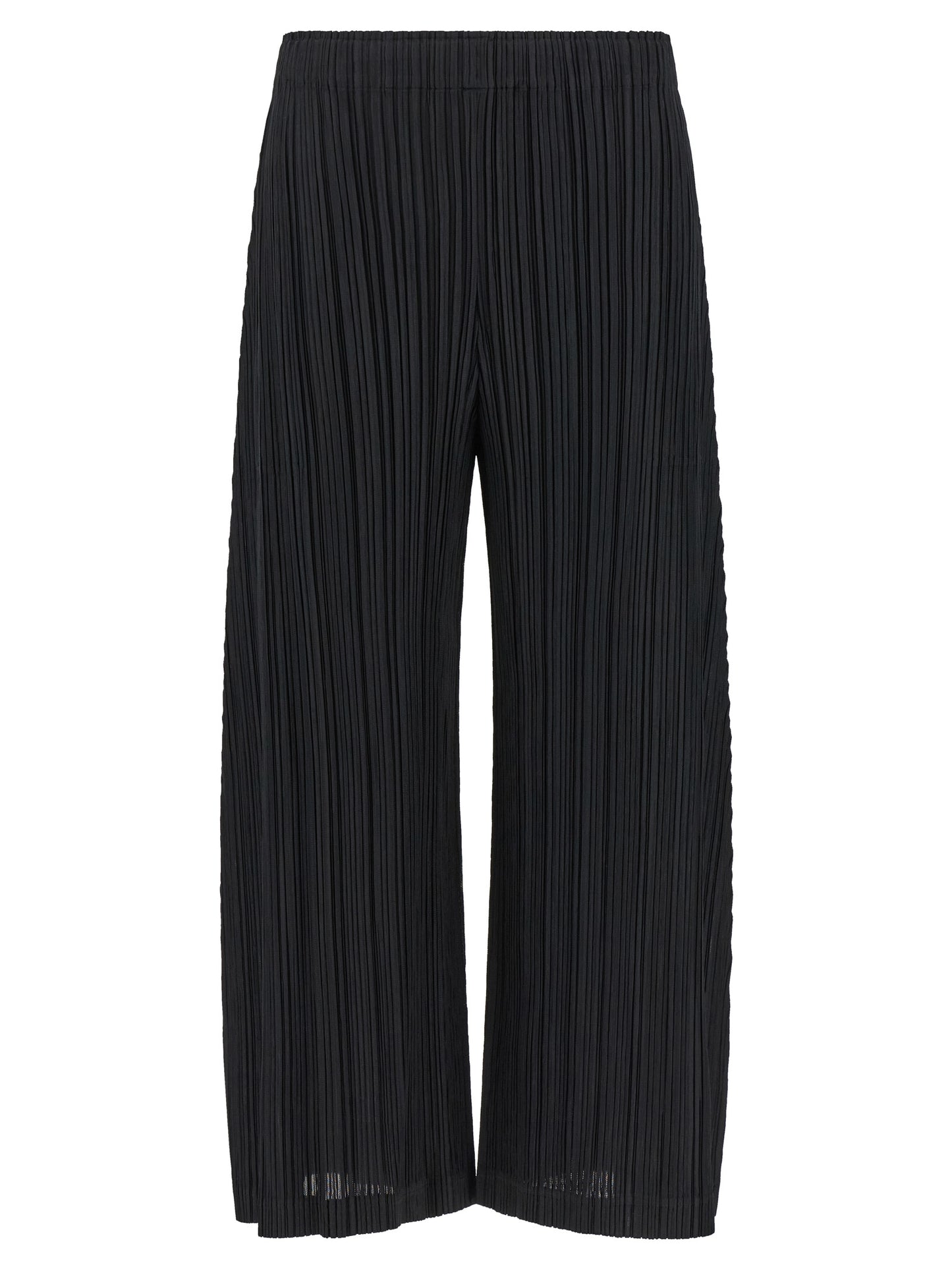 PLEATS PLEASE ISSEY MIYAKE Black Polyester Pants