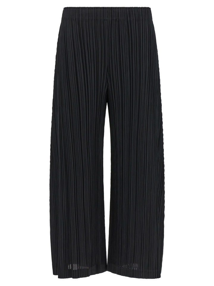 PLEATS PLEASE ISSEY MIYAKE Black Polyester Pants