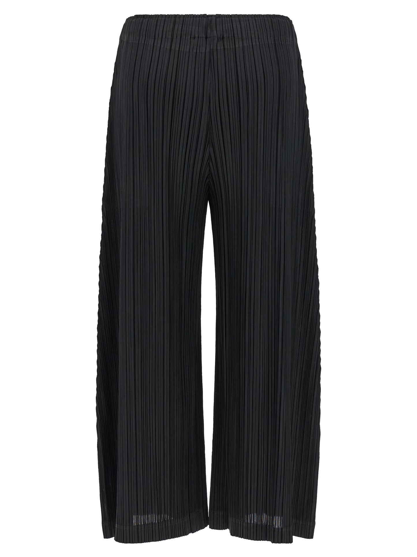 PLEATS PLEASE ISSEY MIYAKE Black Polyester Pants