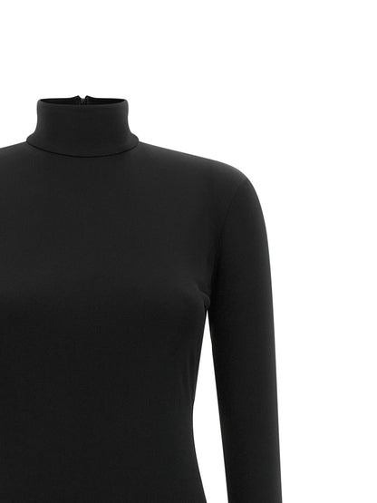 Giuseppe Di Morabito Black Viscose Long Dress