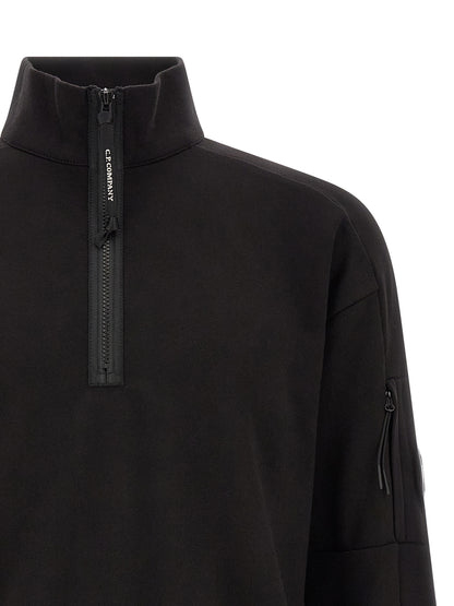 C.P. Company Black Cotton Sweatshirt