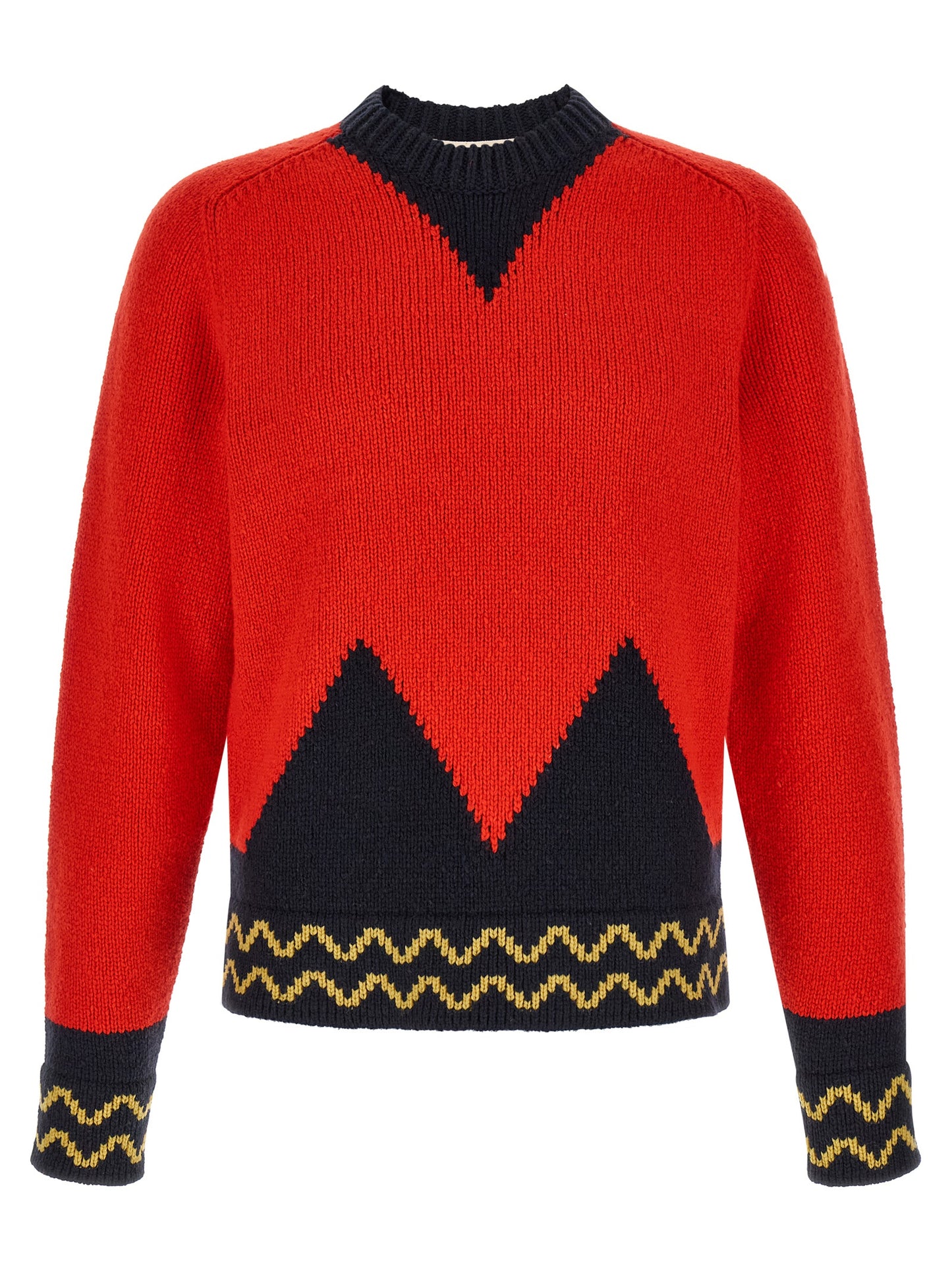 Marni Red Wool Cardigan
