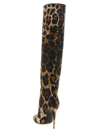 Dolce & Gabbana Multicolor Polyester Over The Knee