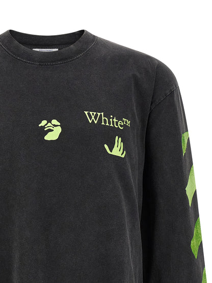 Off-White Black Cotton T-Shirt